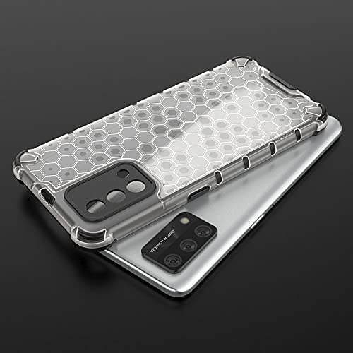 Case Oppo A95 4G - premium quality cover From GrabMobily - Iron Man Shockproof Cover - Black Edges Transparent Beehive Back