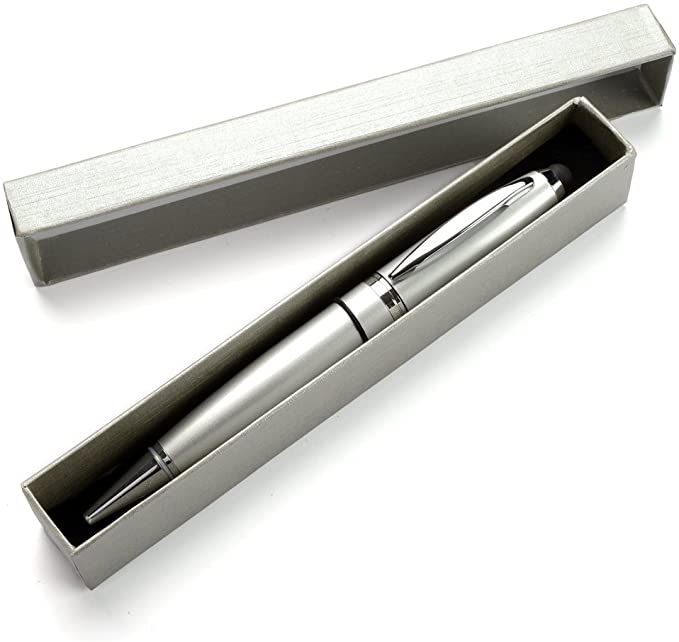 8gb Silver Executive USB 2.0 Stylus Flash Drive Pen in Silver Gift Box. 3 in 1. Stylus, USB, and Pen. Stylus Works Great with Tablets, iPhones, Etc