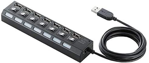 7-port Usb 2.0 Hi-speed Hub (black)(one year gurantee) (one year warranty)