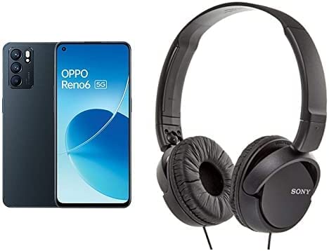 Reno 6 5G black + Sony MDRZX110APBLACK