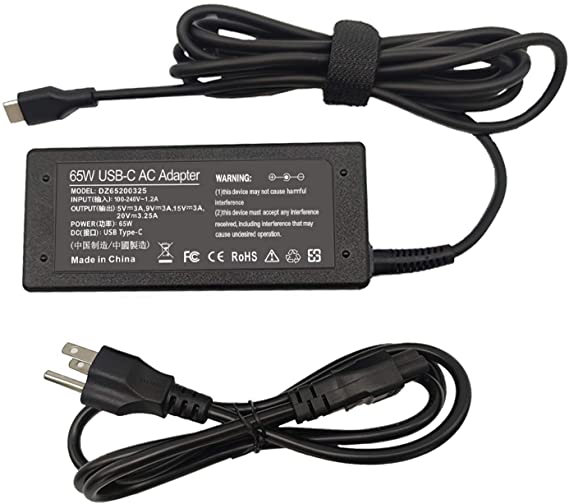 65W 45W USB-C AC Charger for Dell Latitude 7410 7310 7210 2-in-1 9410 9510 5410,for Samsung Plus Pro XE513C24 XE510C24 XE513C24-K01US,Chromebook Plus V2 XE520QAB XE521QAB XE525QBB XE520QAB-K01US
