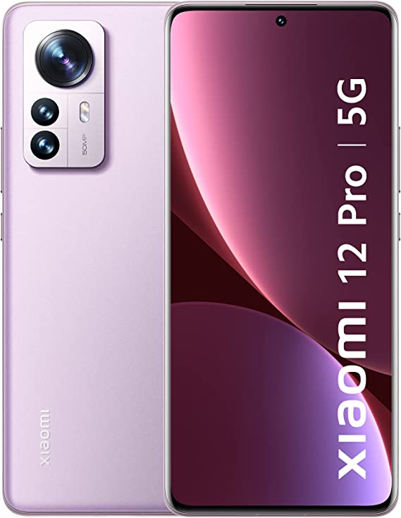 Xiaomi 12 Pro | 5G (Opera Mauve, 12GB RAM, 256GB Storage) | Snapdragon 8 Gen 1 | 50MP+50MP+50MP Flagship Cameras(OIS) | 10 bit 2K+ AMOLED Display