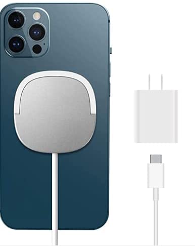 Azpen Wireless Magnetic Charger 15 Watt - for iPhone 12, 12 Mini, 12 Pro, 12 Pro Max and All Other Qi Compatible Devices (Black)