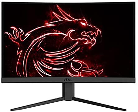 Msi Optix Monitor G24C4 24 VA 1080P 1MS MPRT 144Hz 250nits 1500R CURVED HDMI DP anti glare Freesync