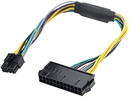 ATX 24-PIN to Motherboard 8-PIN Power Supply Adapter Converter Cable for Dell Optilex and Dell Precision Tower or Desk
