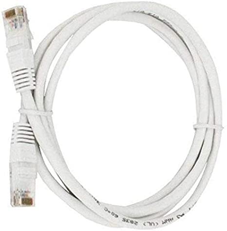 SAMZHE High Speed RJ45 cat6 Ethernet Patch Cable LAN Cable Internet Network Computer Cable Cord High Speed Gigabit Category 5E STP Wires for Modem, Router, LAN ADSL (3 MTR)- White