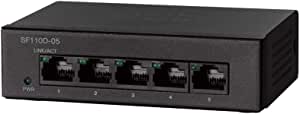 Cisco SF110D-05 Desktop Switch with 5 Ports 10/100, Limited Lifetime Protection (SF110D-05-NA), Black, Model:SF110D05NA