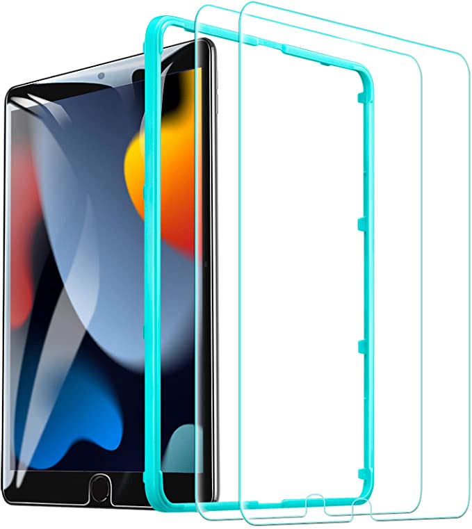 ESR Screen Protector for iPad 8th Generation 10.2 (2020)/7th Gen (2019)/Air 3 (2019)/Pro 10.5 (2017)[Free Installation Frame], [Scratch-Resistant] 9H Hardness HD Clear Premium Tempered Glass, 2 Pack