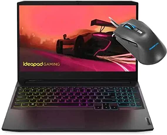 Lenovo IdeaPad Gaming 3 15ACH6 Gaming Laptop - R7 5800H - 8GB - 512GB SSD - 15.6 165Hz - RTX 3060 6GB - DOS – Shadow Black + M100 RGB Mouse – 2 Yrs