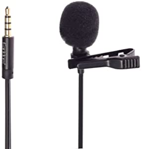 Hanging Clip Microphone AUX Cable AUX Male 2.5M Male - Black