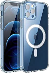 Magnetic Clear Case for iPhone 11 with Magnetic Ring, Support Mag-Safe Wireless Charging and Accessories, Slim Fit Anti-Yellowing Shockproof Protective Case for iPhone 11 (6.1" Screen)