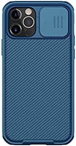 Nilkin 2 Layer Flip Back Camera Protector Case with Camera Protector for iPhone 12 Pro Max - Blue