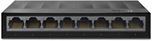 TP-LINK LS1008G Desktop Switch, 8 Ports - Black