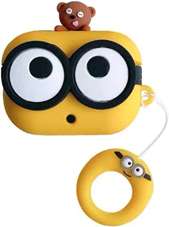 Semeving Compatible with Airpods 3 Case 2021/Airpods 3 Generation Case,Silicone Cartoon Anime Cover Case for AirPods 3rd Generation Charging Case(Big Eyes)