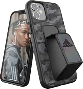adidas Case Designed for iPhone 12 Mini 5.4, Camo Hand Strap, Drop d Cases, Shockproof Raised Edges, Sports Protective Case, Black