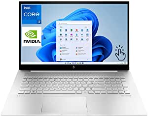 HP Envy 17.3" Touchscreen Laptop, FHD IPS 300Nits, Intel i7-1165G7, NVIDIA GeForce MX450, Webcam, Wi-Fi 6, Backlit KB, Fingerprint, USB-C, HDMI, Windows 11 (16GB RAM | 256GB PCIe SSD | 1TB HDD)