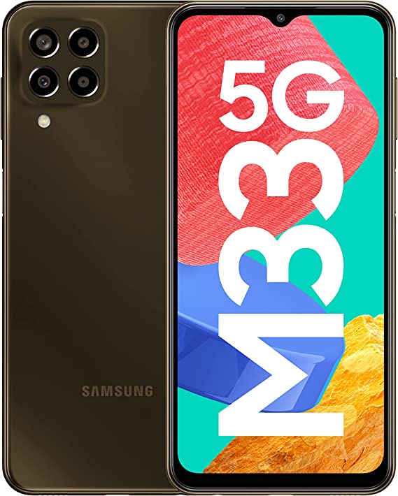 Samsung Galaxy M33 5G (Emerald Brown, 8GB, 128GB Storage) | Travel Adapter to be Purchased Separately