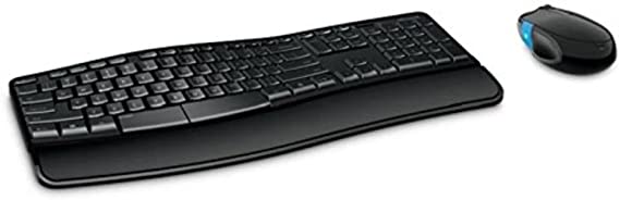 Microsoft Sculpt Comfort Desktop Keyboard and Mouse Set, UK Layout - Black