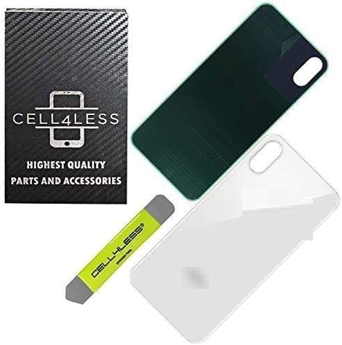 CELL4LESS Back Glass Replacement Compatible with and for The iPhone Xs MAX (Silver)