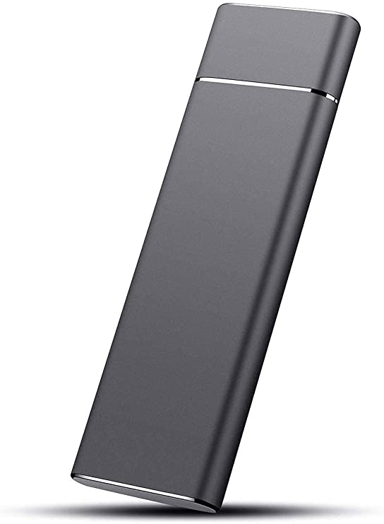 Portable 2TB External Hard Disk External usb3 1 / C Hard Disk, Shock and Drop Proof Portable Hard Disk for Mac, PC, Laptop - Black, 2TB