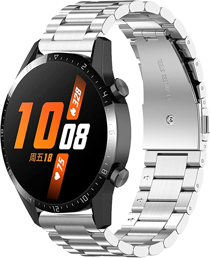 Anbage Metal Watch Bands Replacement Strap for Men/Women Adjustable & Durable SE Watch Bands Compatible with Huawei Watch 2/3/ 3 Pro/GT/GT2( 42&46mm)/ GT3( 42&46mm)