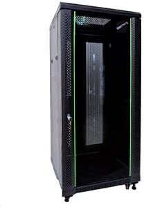 ProRack 22U 600 * 600 Standing Network Rack with Glass Door, 4 fans, 1 shelf, and 1 PDU 8 outlet (Not Installed)