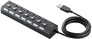 7-port Usb 2.0 Hi-speed Hub (black)(one year gurantee) (one year warranty)