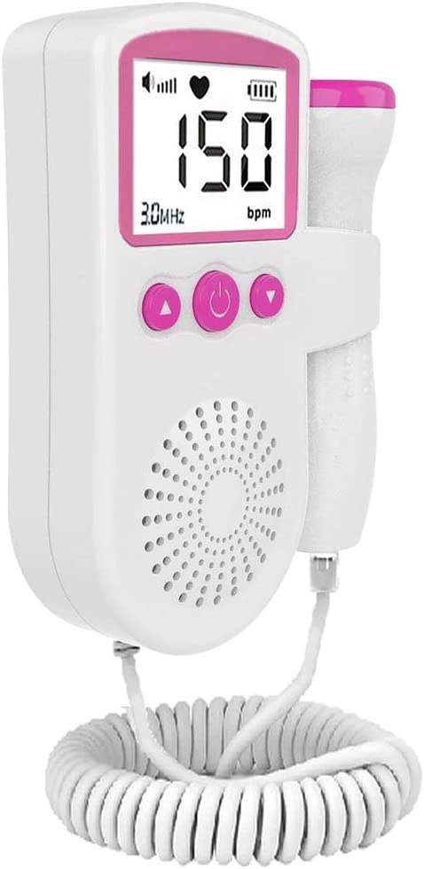 PAXMAX Fetal Doppler Heart Rate Monitor with Headphone Jack Built in Speaker