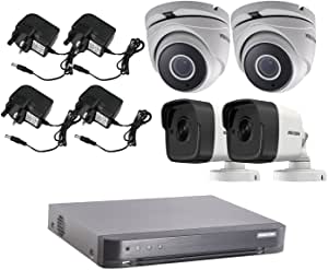 Hikvision Complete 4 Cctv Camera HD System with Dvr