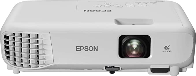 Epson EB-E01 3LCD, 3300 Lumens, Easy Alignment, Up to 18 years Lamp Life, Portable XGA Projector - White