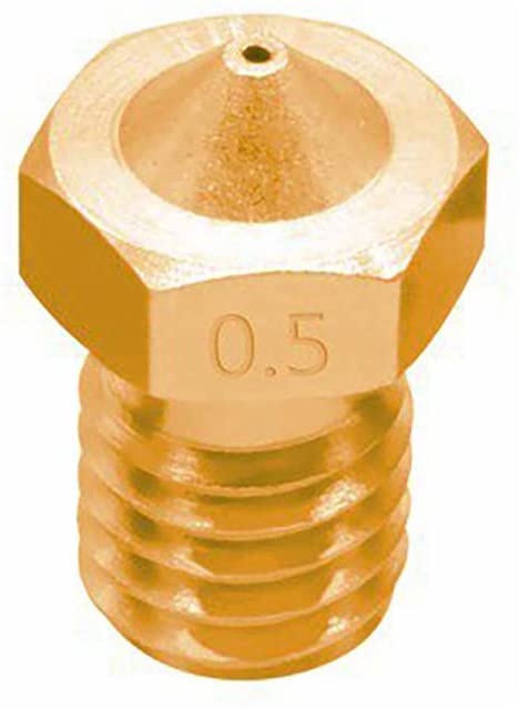 3D Printer V6 M6 Threaded E3D Brass Nozzle 0.5mm