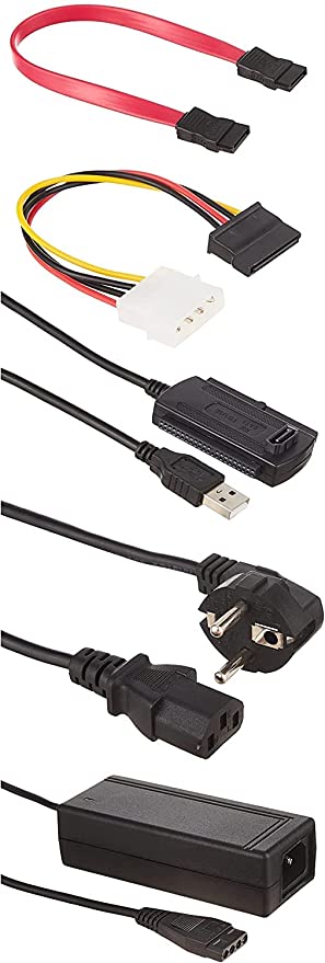 For I-Rock SATA/PATA/IDE Drive to USB 2.0 Adapter, Converter Cable for 2.5/3.5 Inch Hard Drive And Optical Drive with External AC Power Adapter - Multi Color
