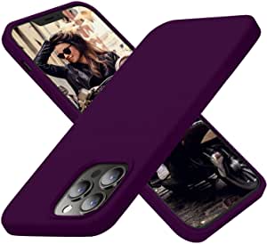 Cordking Designed for iPhone 13 Pro Max Case, Silicone Ultra Slim Shockproof Protective Phone Case with [Soft Anti-Scratch Microfiber Lining], 6.7 inch, Wine Red