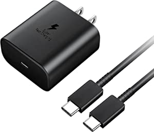Super Fast Charging 45W USB C Wall Charger for Samsung Galaxy S22 Ultra/S22+/S22/S21 Ultra/S21 Plus/S21/S20/S20 Ultra/Note 20/Note 10/10 Plus,Galaxy Tab S8/S8+ /S8 Ultra /S7/S7+