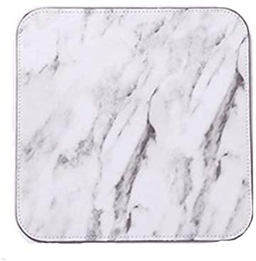 Marble Mouse Pad, Premium Stylish Marble Computer Mouse Pad with Waterproof Coating, Non Slip Base, White Marble