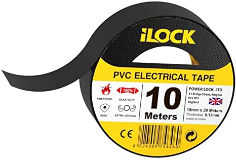 iLock Electrical Tape – 10 Meters – Black
