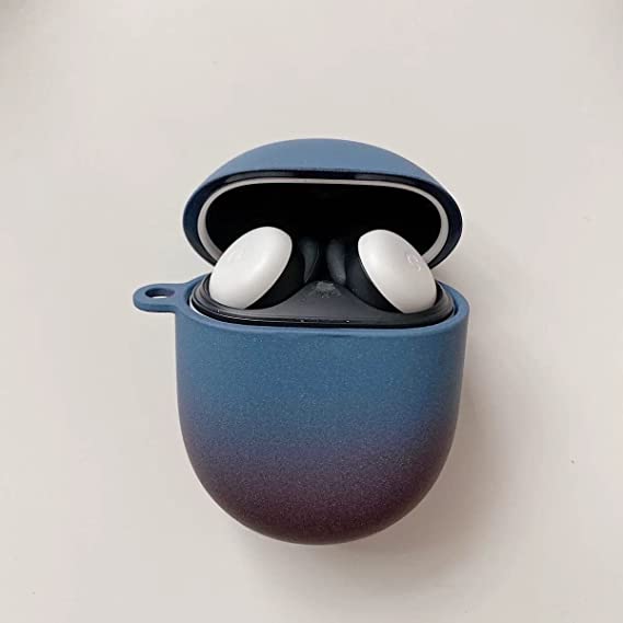 Suitable for google pixel buds2 bluetooth headset Protective Hard Case - Sapphire Blue & Crimson