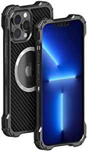 Kowauri Metal Back Case for iPhone 13 Pro Max, Premium Aluminum Alloy Metal Light Sturdy Shockproof Protective Case with Camera Lens Protector Film for iPhone 13 Pro Max 6.7 inch