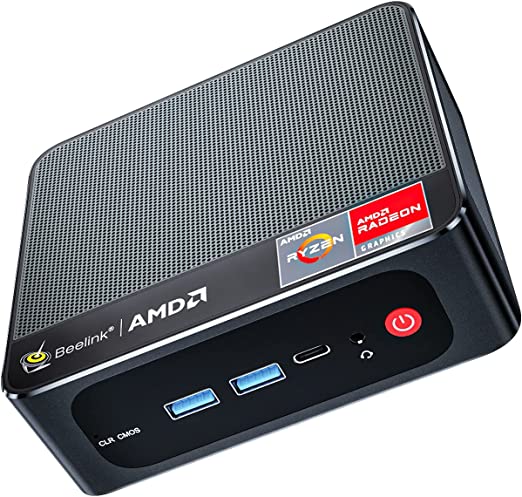 Windows 11 Pro Beelink SER3 Mini PC, AMD Ryzen 3200U Processor（up to 3.5Ghz）,Mini Computer with 8GB DDR4 RAM/ 256GB M.2 NVME 2280 SSD, Support 4K@60Hz/Dual HDMI+4*USB3.0/WiFi 5/BT4.0/Auto Power On