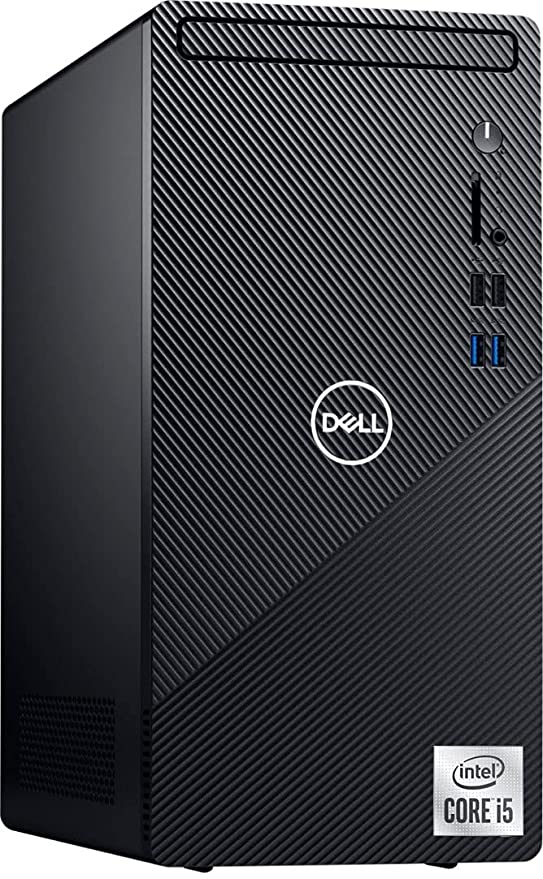2021 Newest Dell Inspiron 3880 Desktop Computer, 10th Intel Quad-Core i5-10400 Processor, 16GB DDR4 RAM, 256GB PCIe SSD + 1TB HDD, WiFi, VGA, HDMI, Bluetooth, Windows 10 Home, Black (Latest Model)