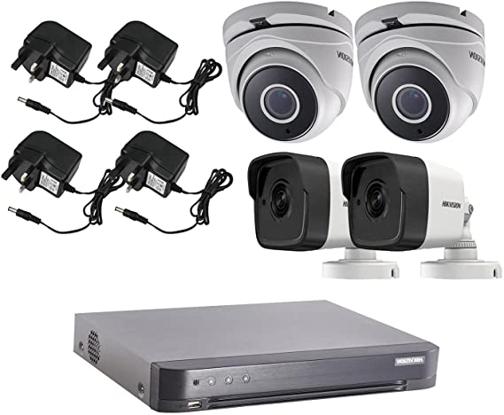 Hikvision Complete 4 Cctv Camera HD System with Dvr