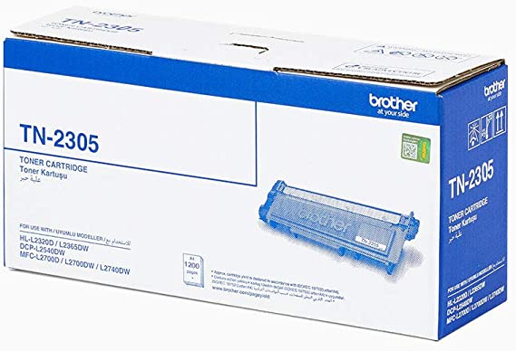 BROTHER Genuine TN-2305 Standard Yield Black Ink Printer Toner Cartridge