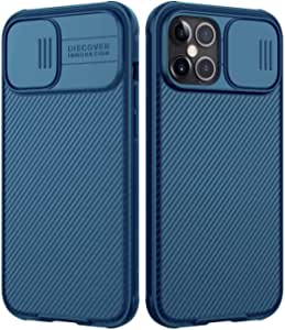 Nilkin Shockproof Protection Case Cover With Camera Case for iPhone 12 Pro Max 6.7inch - Blue