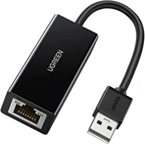 UGREEN Ethernet Adapter USB 2.0 to 10 100 Network RJ45 LAN Wired Adapter Compatible with Nintendo Switch Wii Wii U MacBook Chromebook Windows Mac OS Surface Linux ASIX AX88772A Chipset Black(CR110)
