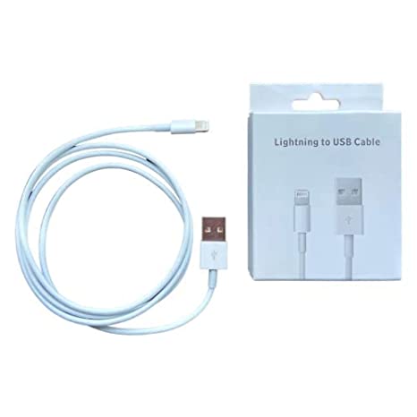 iOS Fast Charging (2A) Data Cable 8 PIN to USB A - White 1M (Meter)