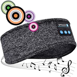Sleep Headphones, Headband Wireless V5.0 Bluetooth Headphones, Wireless Sports Headband, Built-in ultra-thin HD stereo speakers, Suitable for Side Sleep/Sports/Cycling/Traveling/Fitness/Relaxation