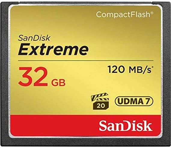 SanDisk Extreme 32GB CompactFlash Memory Card UDMA 7 Speed Up To 120MB/s 2-Pack