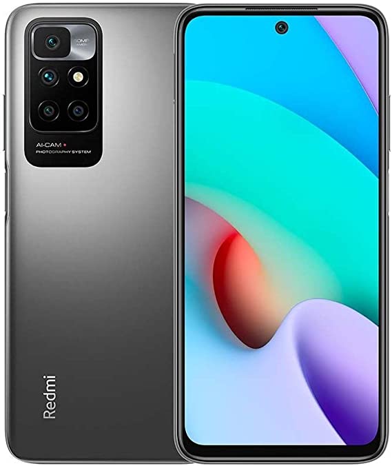 Xiaomi Redmi 10 NFC 2022 Version Smartphone 6.5 Inch 90Hz FHD+ DotDisplay 50MP AI Quad Rear View Camera 5000mAh Battery (4GB + 128GB Carbon Grey)