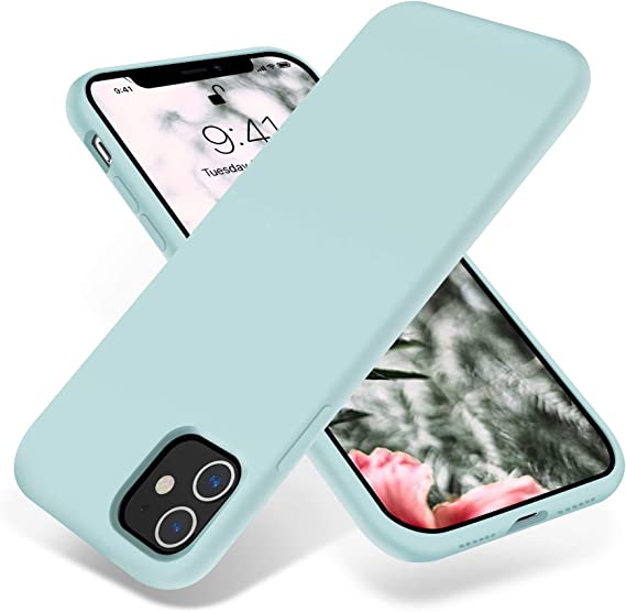 OTOFLY iPhone 11 Case,Ultra Slim Fit iPhone Case Liquid Silicone Gel Cover with Full Body Protection Anti-Scratch Shockproof Case Compatible with iPhone 11 (MintCream)