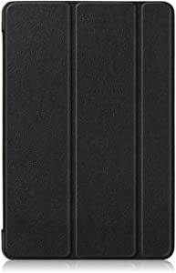 INSOLKIDON Compatible with Samsung Galaxy Tab S3 9.7 T820 T825 Tablet Case Leather Back Cover Protective Case Ultra Slim Bumper Full Body Protection Bracket Case (Black)
